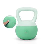Kettlebell Suaves, Pesa Rusa Vinilo Antideslizante, Disponible En 4 Kg, 6 Kg Y 8 Kg Para Fitness Femenino, Yoga Y Entrenamiento En Casa (8 KG)