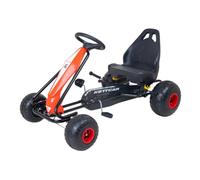 KETTLER Kettcar Turbo I Ligero y Robusto I A Partir de 3 años I Asiento Ajustable en 3 Posiciones I Freno de Mano I Neumáticos de plástico sin Mantenimiento I Cuadro y Ruedas premontados