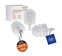 KEUCO Escobillo de Repuesto, Intercambiable, 3 Unidades, 12,7 x 6,9 cm, Color Blanco, Colección Plan
