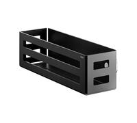 Keuco cesta de ducha 32 cm, aluminio negro mate, Made in Germany, extraíble, incl. tornillos y tacos, bandeja de ducha para taladrar