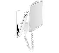 Keuco Cosmetic mirrors espejo cosmético 20x30.8 cm cuadrado con iluminación cromo 17613019001