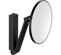 Keuco Cosmetic mirrors espejo cosmético 21.2x31.8 cm redondo con iluminación negro 17612379004