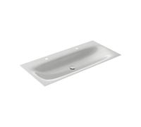 KEUCO EDITION 11 ART lavabo doble encastrado en acero esmaltado, 1206x4x493mm, con agujero para grifo 2x1, 32590551202, Color: Manhattan