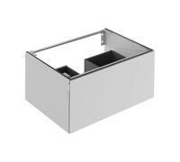 KEUCO EDITION 11 Art mueble bajo para lavabo, 1 extracción frontal, 800x350x490mm, con iluminación LED, 32511550801, Cuerpo/Frontal: Manhattan Laca mate satinada / Manhattan Laca mate satinada
