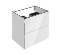 KEUCO EDITION 11 ART mueble bajo para lavabo, 2 extracciones frontales, 800x700x490mm, 32512350800, Cuerpo/Frontal: Manhattan Laca mate satinada / Manhattan Vidrio