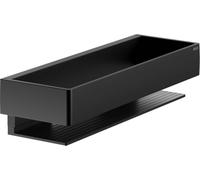 Keuco EDITION 11 cesta de ducha 30 cm, aluminio negro mate, Made in Germany, extraíble, incl. tornillos y tacos, bandeja de ducha para taladrar