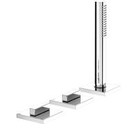 Keuco Edition 11 grifo de bañera y ducha en bañera cromo-negro 51130130500