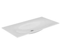 KEUCO EDITION 11 Lavabo empotrado de cerámica, 1055x17x538mm, sin agujero para grifo, blanco, 31150311000