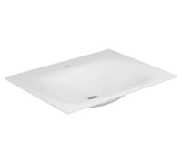 KEUCO EDITION 11 lavabo empotrado de Varicor, 700x17x535mm, con 1 agujero para grifo, blanco, 31240700701