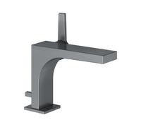 KEUCO EDITION 11 mezclador monomando de lavabo 110, con juego de desagüe, proyección 136mm, 51104130000, Color: Negro cromo cepillado