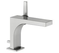 KEUCO EDITION 11 mezclador monomando de lavabo 110, con juego de desagüe, proyección 136mm, 51104210000, Color: Acabado en acero inoxidable