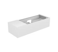 KEUCO EDITION 11 mueble bajo para lavabo, 1 extracción frontal, posición de lavabo derecha, con iluminación interior LED, 1400x350x535mm, 31164380100, Cuerpo/Frontal: Barniz Estructural Blanco / Barni