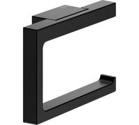 KEUCO Edition 11 portarrollos de Papel higiénico, Forma Abierta, Metal Negro Mate, Made in Germany, orientable, Incluye Tornillos y Tacos, portarrollos de Papel higiénico para taladrar