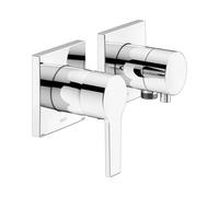 KEUCO EDITION 11 Set monomando oculto para 2 consumidores con conexión para manguera, 51151011122, Color: Cromado