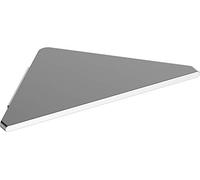 Keuco EDITION 400 estante de ducha esquinero 24,5 x 24,2 cm, aluminio plateado anodizado, Made in Germany, incl. tornillos y tacos, estante de ducha para taladrar