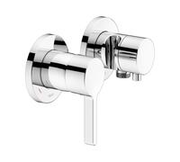 KEUCO EDITION 400 Juego monomando UP de 2 vías con conexión de manguera y soporte de ducha, 51551011221, Color: Cromado