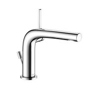 KEUCO EDITION 400 Mezclador monomando de lavabo 120, con juego de desagüe, 153mm de proyección, 51504010002, Color: Cromado