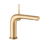 KEUCO EDITION 400 Mezclador monomando de lavabo 120, sin juego de desagüe, proyección 153mm, 51504250102, Color: Latón cepillado