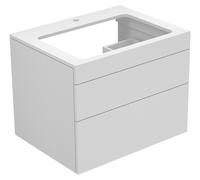 KEUCO EDITION 400 mueble bajo para lavabo, con 1 agujero para grifo, 700x546x535mm, 31571680100, Cuerpo/Frontal: Chapa de nogal / Chapa de nogal