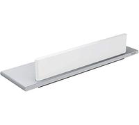 Plato de ducha KEUCO EDITION 400 con rasqueta de cristal, aluminio anodizado plata / blanco, 11559170000