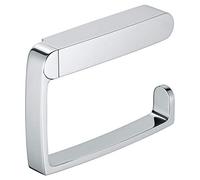 KEUCO Elegance portarrollos de Papel higiénico, Forma Abierta, Metal Cromado, Made in Germany, orientable, Incl. Tornillos y Tacos, portarrollos higiénicos para taladrar