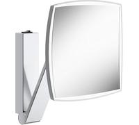 Espejo de maquillaje KEUCO iLook_move, iluminado, angular, con interruptor basculante, 1 color de luz, 17613019004, Color: Cromado