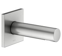 KEUCO IXMO caño de bañera, roseta cuadrada, proyección 130mm, 59545210002, Color: acabado en acero inoxidable