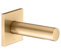 KEUCO IXMO caño de bañera, roseta cuadrada, proyección 130mm, 59545250002, Color: latón cepillado