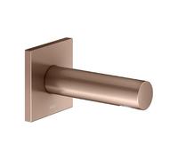 KEUCO IXMO caño de bañera, roseta cuadrada, proyección 130mm, 59545290002, Color: rojo oro cepillado