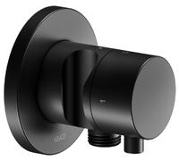 Keuco IXMO conector angular con soporte negro 59557371201