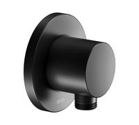 KEUCO IXMO, conexión de manguera, forma de roseta redonda, 59547370001, Color: Negro Mate