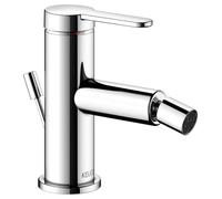 KEUCO IXMO Mezclador monomando plano para bidé, con juego de desagüe, proyección de 110 mm, 59509013000, Color: Cromado