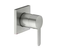 KEUCO IXMO Mezclador monomando enyesado Flat, roseta cuadrada, 59551060302, Color: acabado en acero inoxidable