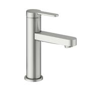 KEUCO IXMO Mezclador monomando plano de lavabo 100, sin juego de desagüe, proyección 109mm, 59502063100, Color: acabado en acero inoxidable