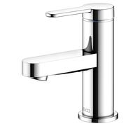KEUCO IXMO Mezclador monomando plano de lavabo 60, sin juego de desagüe, 89mm de proyección, 59504013100, Color: Cromado