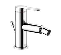 KEUCO IXMO Mezclador monomando plano para bidé, con juego de desagüe, proyección de 110 mm, 59509013000, Color: Cromado