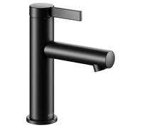 KEUCO IXMO Pure Mezclador monomando de lavabo 100, sin juego de desagüe, 110mm de proyección, 59502371100, Color: Negro Mate