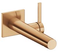 KEUCO IXMO Pure mezclador monomando oculto de lavabo, 197mm, roseta cuadrada, 59516031102, Color: bronce cepillado