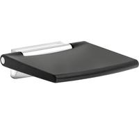 Asiento de ducha mural KEUCO PLAN Care, sin respaldo, capacidad de carga hasta 150 kg, 14983170051, Color: Acabado de aluminio/blanco