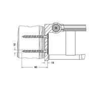 KEUCO PLAN Care Set de fijación 5, 2x tornillo avellanado para madera, 34991000200