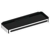 Keuco Plan estante de ducha con escobilla limpiacristales integrada. 28.8 cm negro-cromo 14959010037