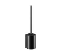 Juego de escobillas de inodoro Plan de KEUCO, carcasa metálica, con cabezal de escobilla de repuesto, 14972370200, Color: negro mate / negro