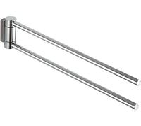 Keuco Plan toallero Barra Doble, orientable, 43,8 cm, Metal Cromado