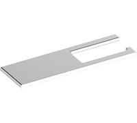KEUCO EDITION 400, portarrollos de papel higiénico con estante, rígido, aluminio anodizado plata, 11573170000