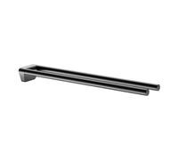 Toallero KEUCO REVA, 2 brazos, rígido, 12818370000, Color: Negro Mate