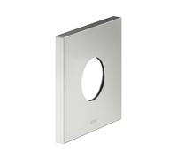 KEUCO Rosetón de pared extragrande para grifo Thermostatarmaturen empotrado, angular, 59553060092, Color: acabado en acero inoxidable