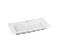 KEUCO ROYAL 60 lavabo empotrado de cerámica, 1057x17x538mm, con 1 agujero para grifo, blanco, 32150311001