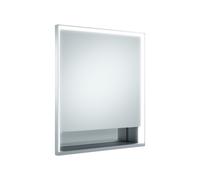 KEUCO Royal Lumos armario con espejo 1 puerta, puerta corta, con calefacción para espejo, bisagra derecha, 650mm, 14311171104, Versión: sin control Dalí