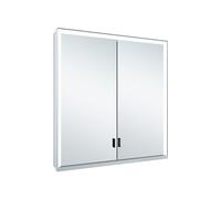 KEUCO Royal Lumos armario con espejo 2 puertas, puerta larga, 700mm, 14327172301, Versión: sin control Dalí