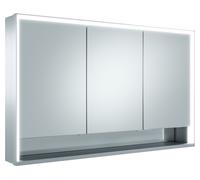KEUCO Royal Lumos armario con espejo 3 puertas, puerta corta, con espejo calefactor, 1200mm, 14305171305, Versión: con control Dalí